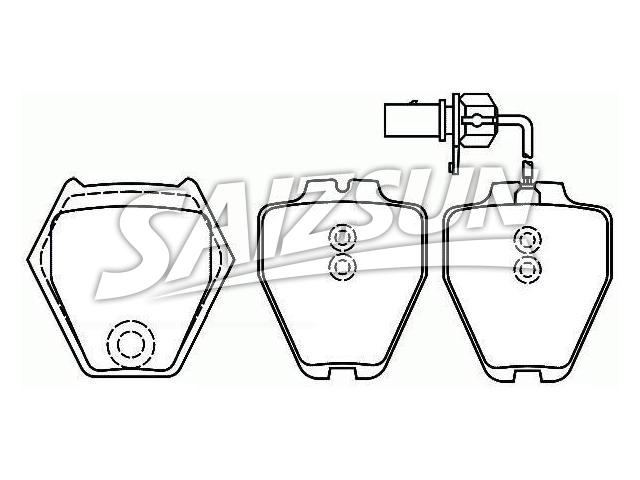 Brake Pad Set:4B0 698 151 D