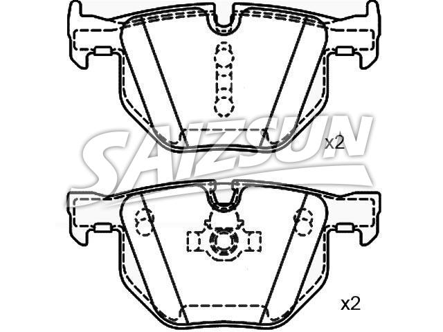 Brake Pad Set:34 21 6 763 043