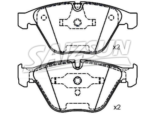 Brake Pad Set:34 11 6 764 540