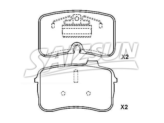 Brake Pad Set:441 698 151 D