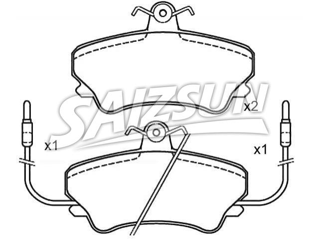 Brake Pad Set:60 25 170 170