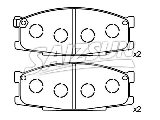 Brake Pad Set:MB259949