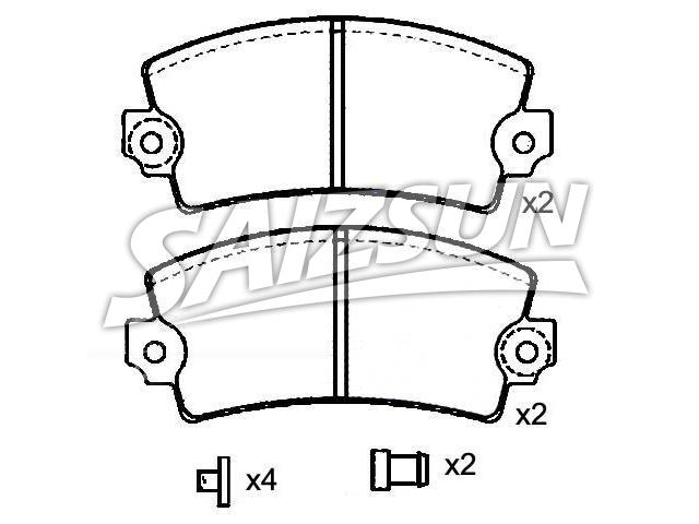 Brake Pad Set:60 00 039 184