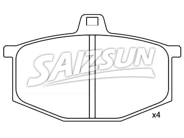Brake Pad Set:77 01 200 734