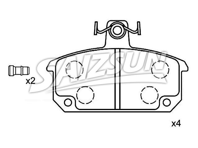 Brake Pad Set:77 01 201 059