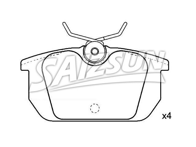 Brake Pad Set:0060 765 020