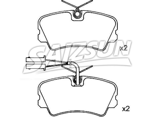 Brake Pad Set:0060 750 413