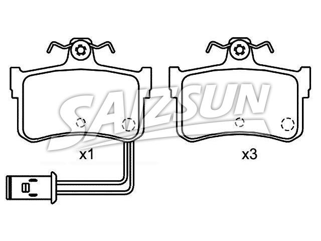 Brake Pad Set:43022-SG9-V00