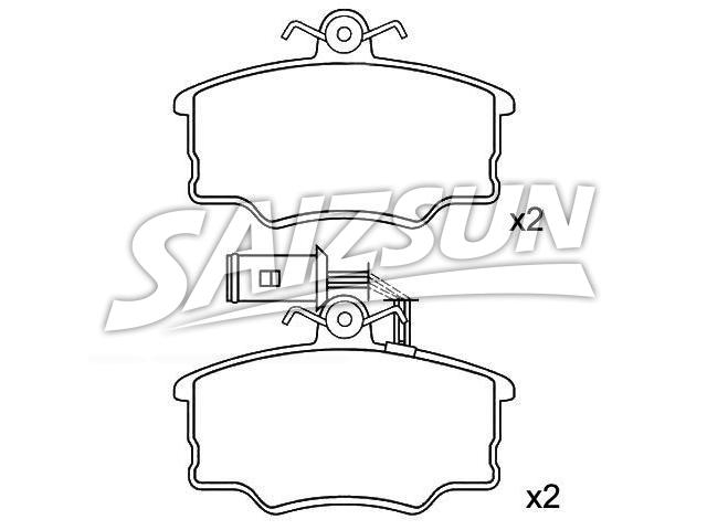 Brake Pad Set:0060 743 564