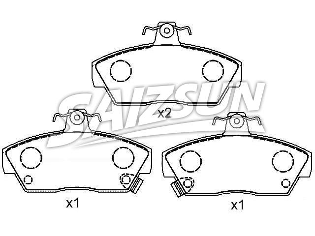 Brake Pad Set:673 211 62 NBI