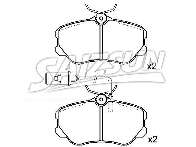 Brake Pad Set:0060 760 121