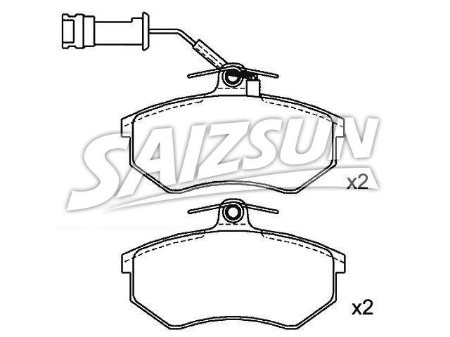 Brake Pad Set:853 698 151 E