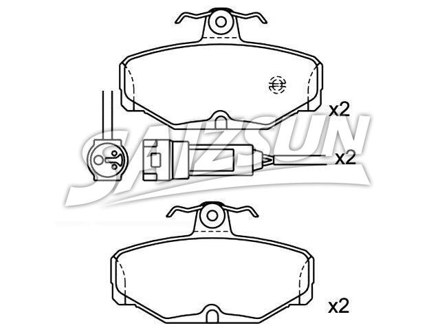 Brake Pad Set:1 666 624