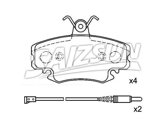 Brake Pad Set:60 00 008 126