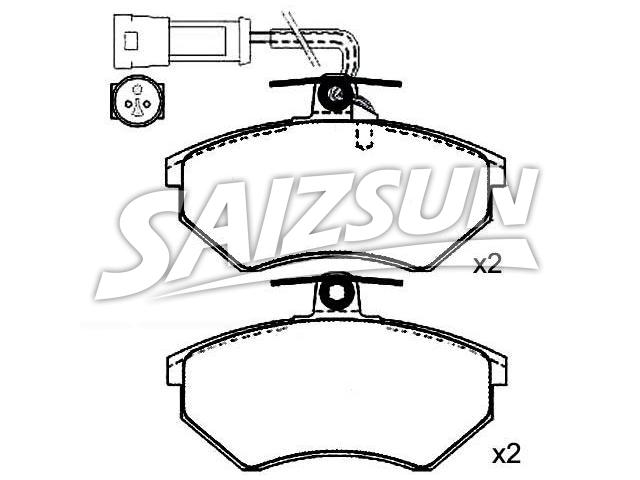 Brake Pad Set:357 698 151 F