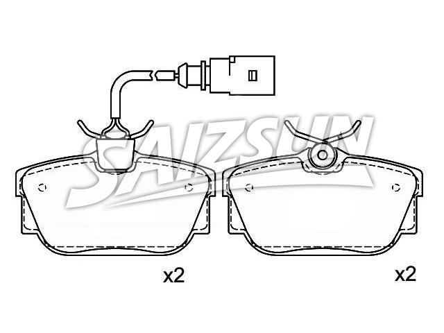 Brake Pad Set:7D0 698 451 F