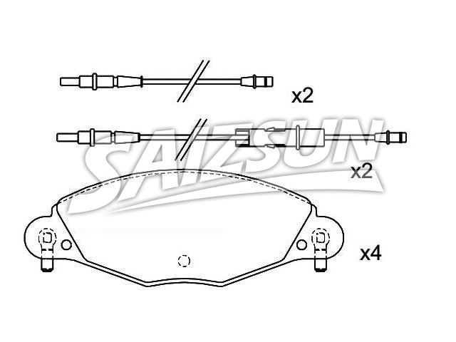 Brake Pad Set:4252.16