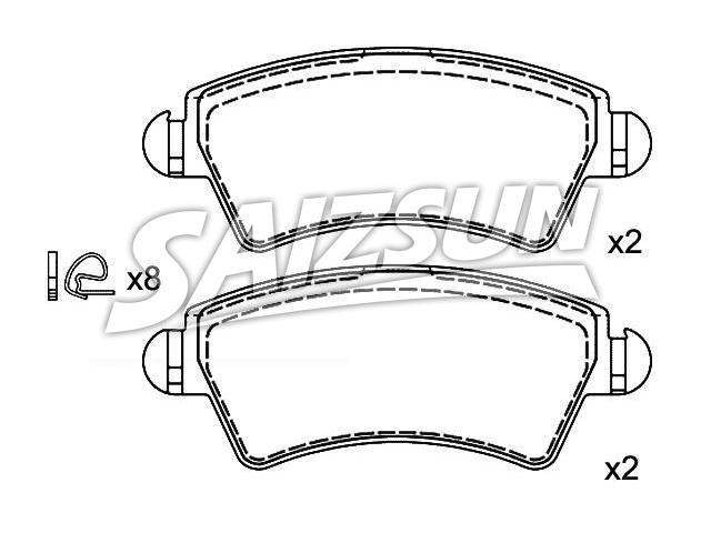 Brake Pad Set:4252.29