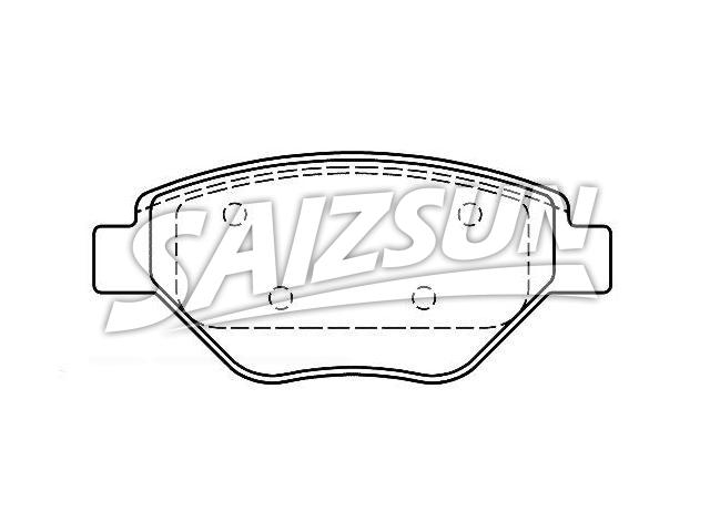 Brake Pad Set:77 01 207 673