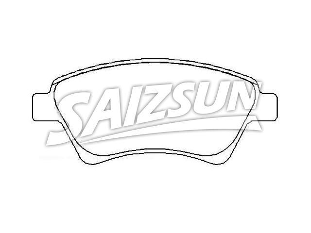 Brake Pad Set:77 01 207 184