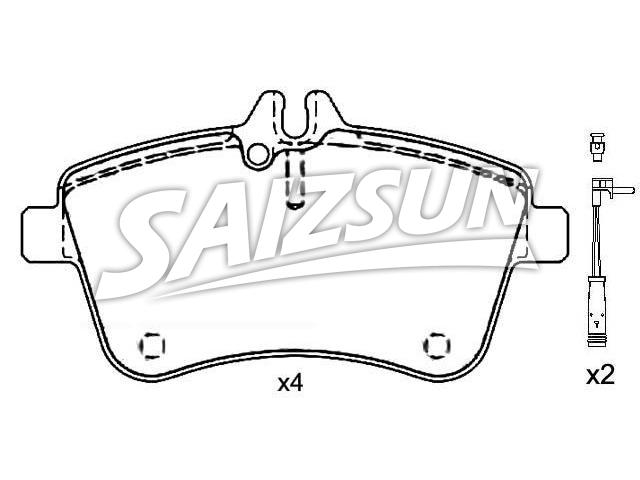 Brake Pad Set:169 420 01 20