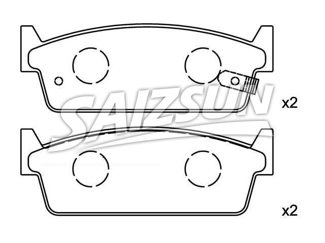 Brake Pad Set:44060-21P86