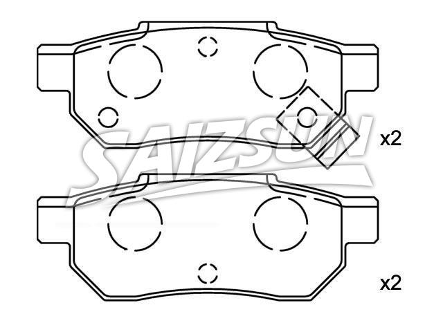 Brake Pad Set:43022-ST3-E00