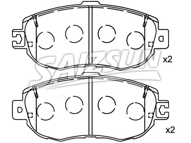 Brake Pad Set:04465-50110