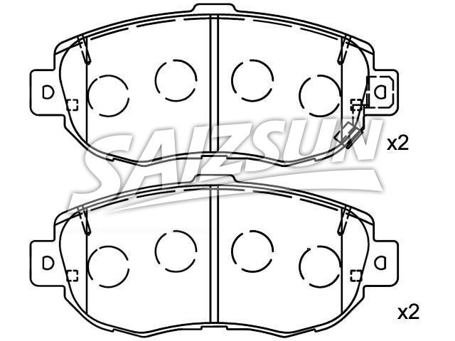 Brake Pad Set:04465-53010