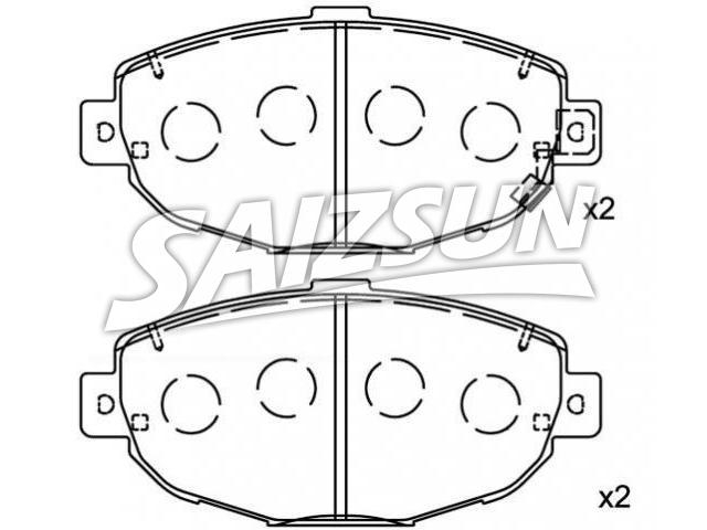 Brake Pad Set:04465-30120