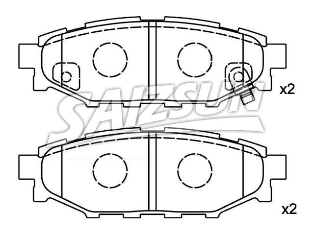 Brake Pad Set:26696-AG010