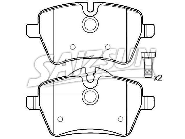 Brake Pad Set:34 11 6 770 251