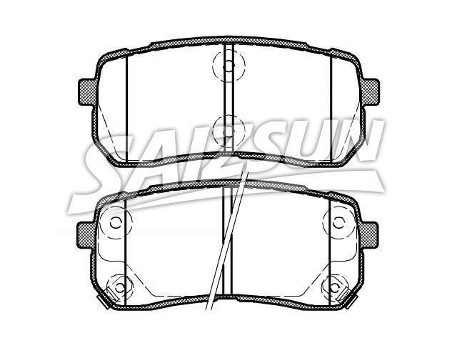 Brake Pad Set:58302-3JA00