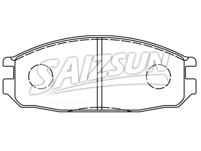Brake Pad Set:41060-11C85