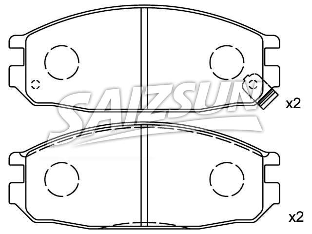 Brake Pad Set:41060-11C86