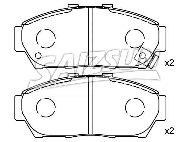 Brake Pad Set:45022-ST7-000