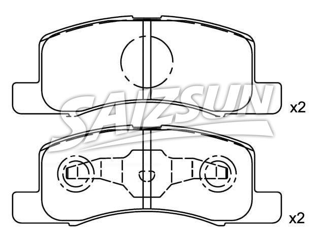 Brake Pad Set:MR493173
