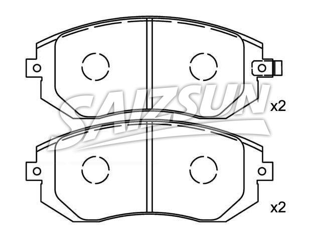 Brake Pad Set:26296-FE020