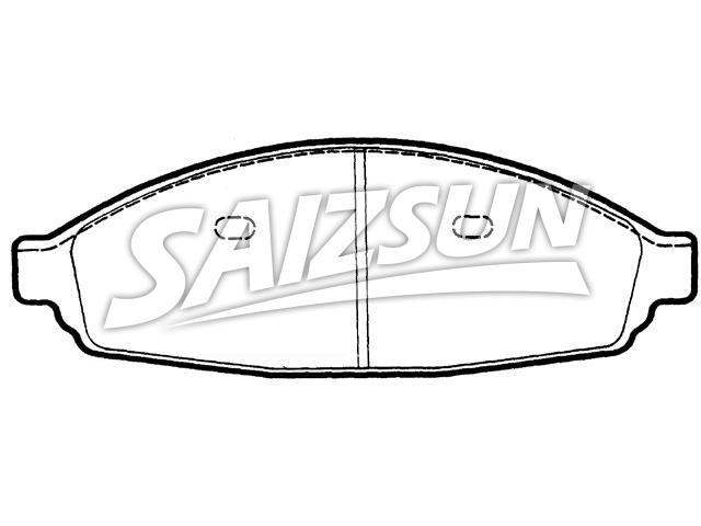 Brake Pad Set:3W1Z-2001-AA
