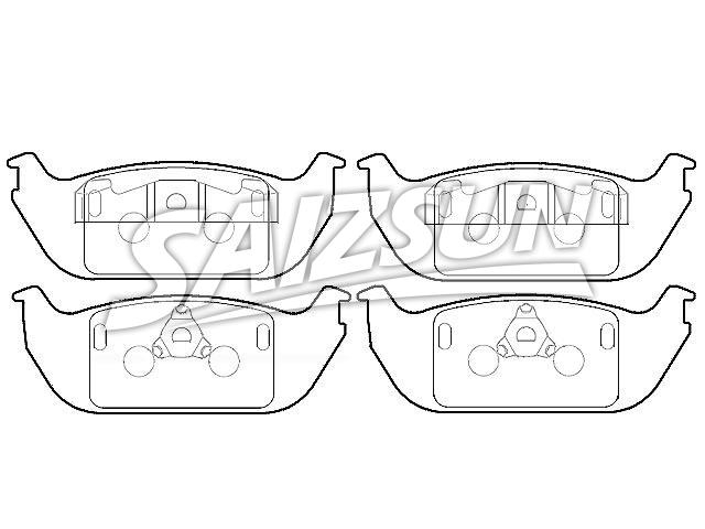 Brake Pad Set:2C5Z-2200-AA