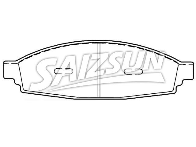 Brake Pad Set:2C5Z-2001-AA
