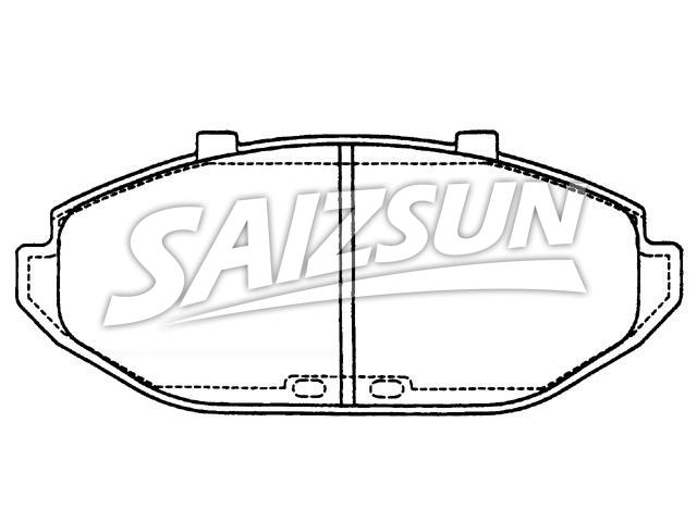 Brake Pad Set:1W1Z-2001-AA