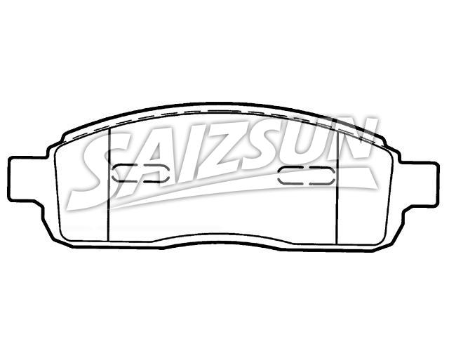 Brake Pad Set:4L3Z-2001-AB