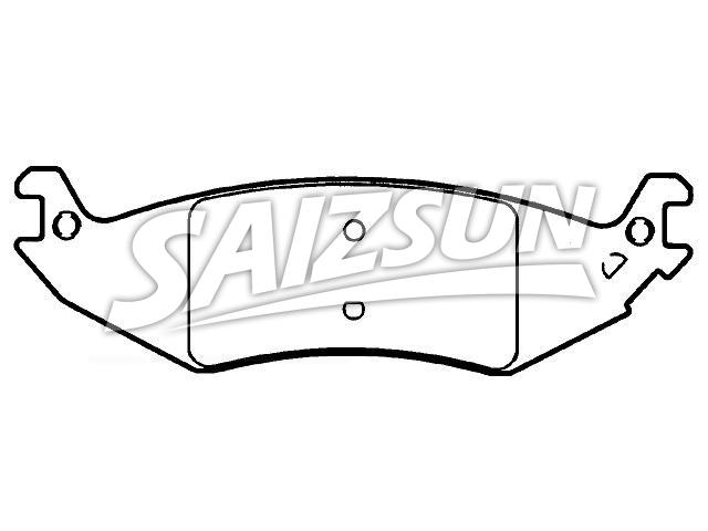 Brake Pad Set:4C2Z-2200-AA