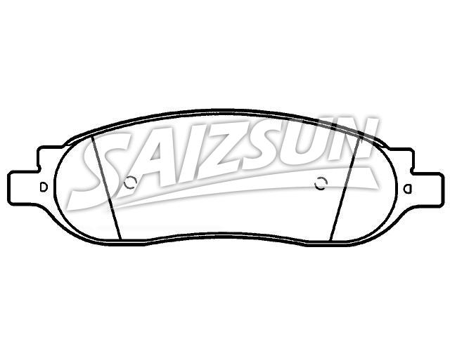 Brake Pad Set:5C3Z-2200-AA