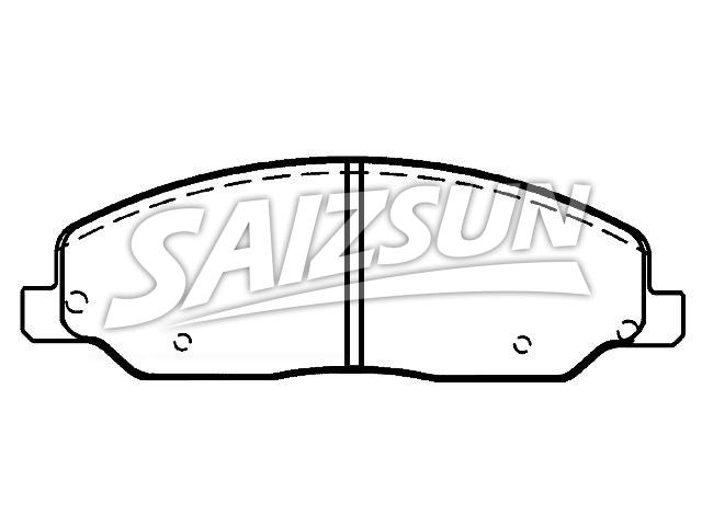Brake Pad Set:4R3Z-2001-AA