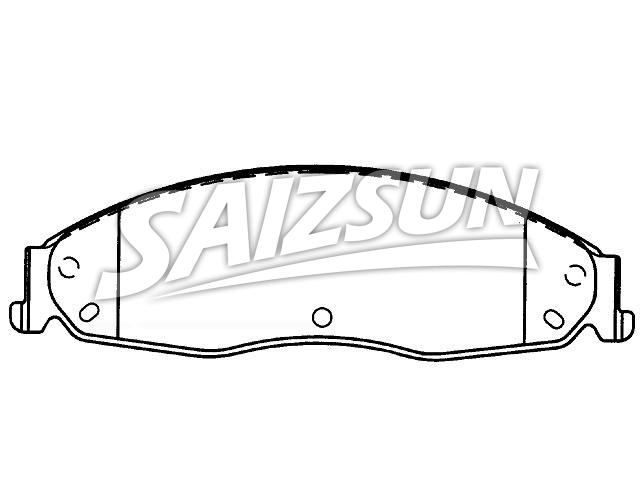 Brake Pad Set:89060375