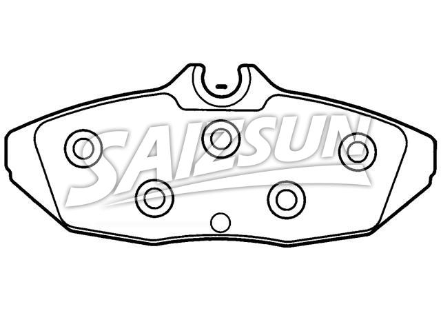 Brake Pad Set:F3SZ-2200-AA