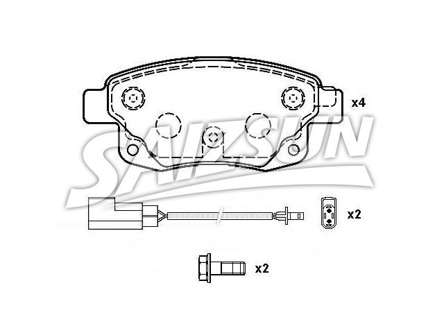 Brake Pad Set:6C11-2M008-AC