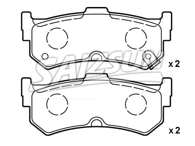 Brake Pad Set:44060-44B90